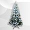 8Ft PVC Artificial Christmas Tree Snow Flocked with Metal Stand